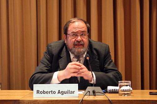 Roberto Aguilar, ministro de Educación del Estado Plurinacional de Bolivia