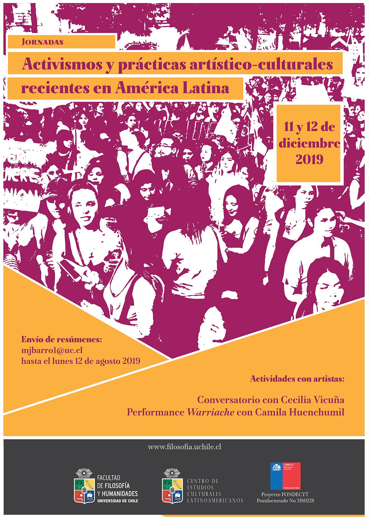 Jornadas "Activismos y prácticas artístico-culturales recientes en América Latina"
