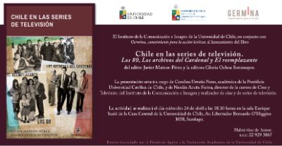 Invitación de libro Chile en las series de televisión