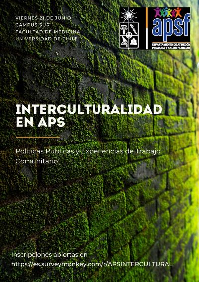 Afiche del Seminario "Interculturalidad en la APS"