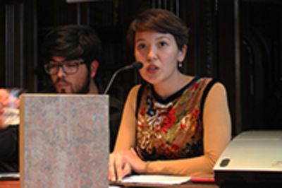 Tania Avilés, lingüista a cargo de la transcripción
