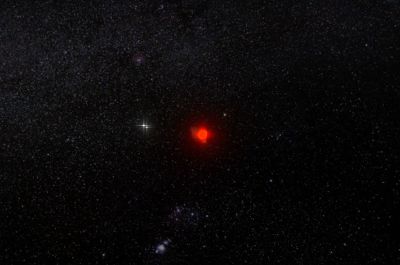 Próxima Centauri, la estrella a la que órbita "Próxima b", es muy débil para poder ser detectada a simple vista.