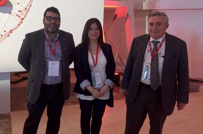 El Rector Vivaldi, Paulina Caro de la VID y Andree Henríquez, director del Proyecto de Internacionalización U. de Chile, participaron del encuentro de rectores de RedEmprendia en España.