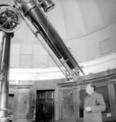 El refractor Hayde, que se ubicaba el Observatorio Astronómico Nacional en la Gran Avenida a la altura del paradero 34. 