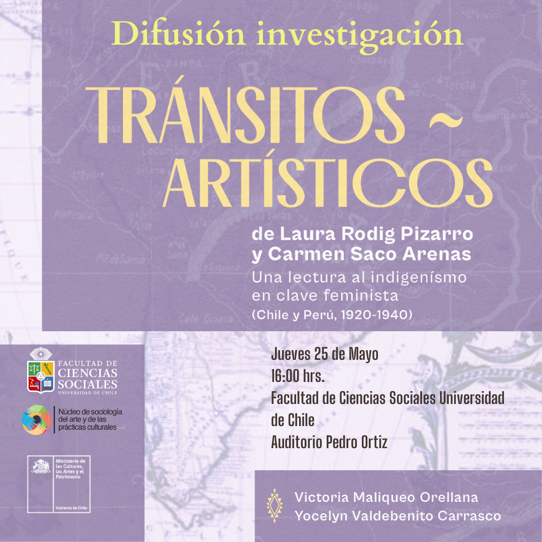 Difusión de investigación Tránsitos artísticos de Laura Rodig Pizarro y