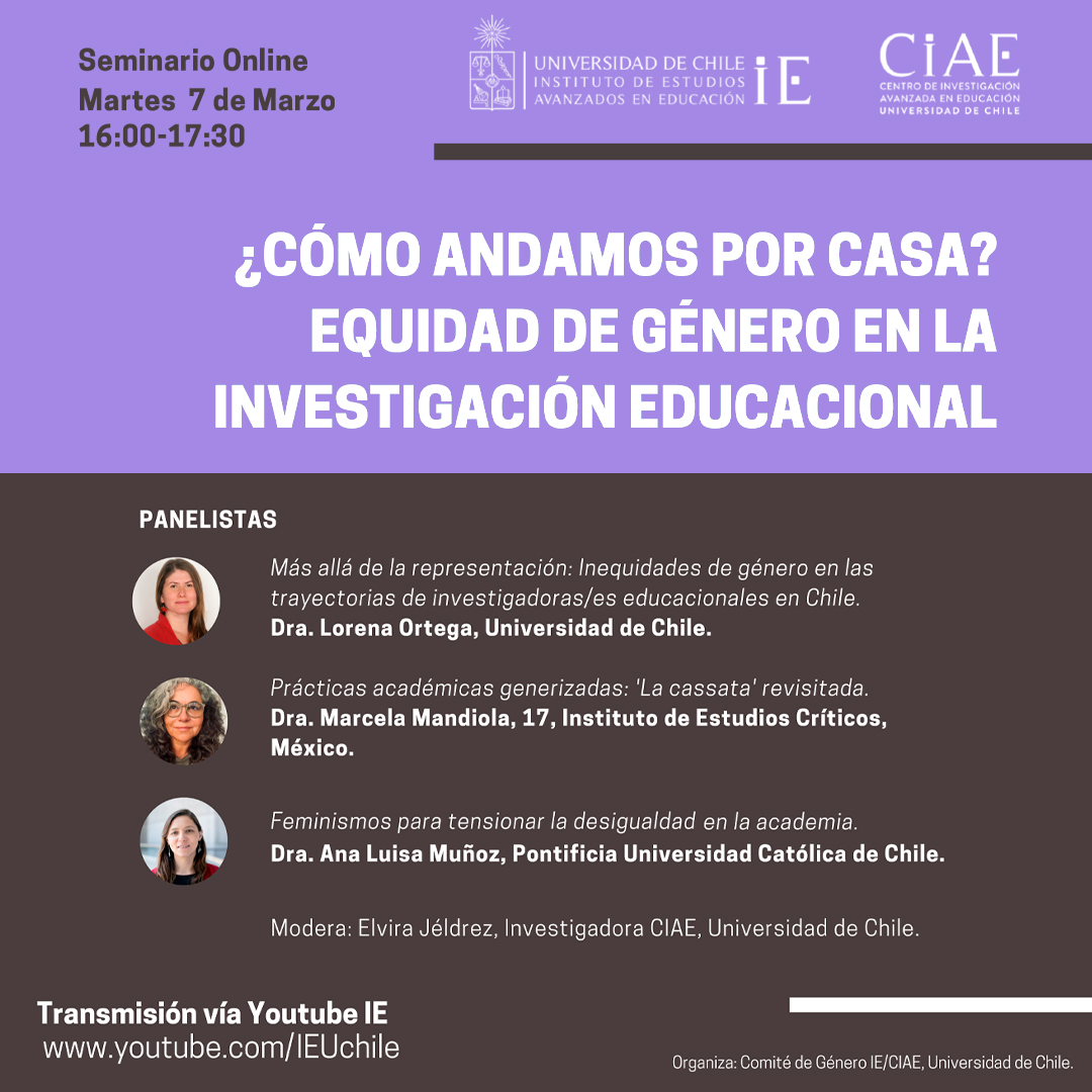 Seminario Equidad de género en la investigación educacional