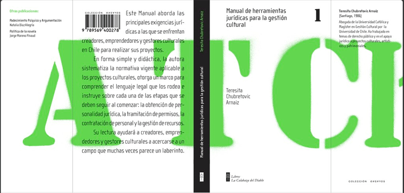 Libro "Manual de Herramientas para la Gestión Cultural", de Teresita Chubretovic.