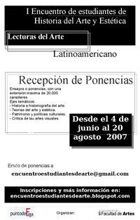 El Encuentro tendrá como eje el tema Lecturas del arte Latinoamericano y se realizará el 10 de octubre.