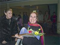 Hilda Riveros recibió reconocimiento a la trayectoria en el Festival de Danza de Los Andes.