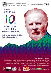 Hasta el próximo 2 de julio tienen plazo los interesados para postular al décimo Festival de Dirección Teatral, a realizarse entre el 2 y el 14 de agosto.