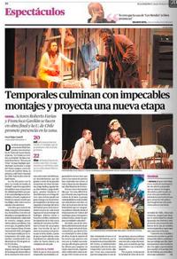 Amplia cobertura mediática tuvo la visita de la Decana Cárdenas y la presentación del Teatro Nacional Chileno en Puerto Montt
