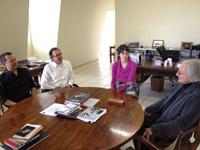 Los académicos de la U. de Campinas también se reunieron con Francisco Bruñoli, Director del MAC. 