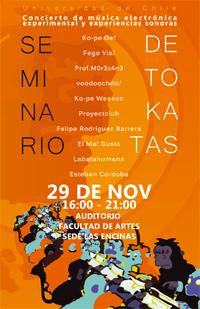 El concierto "Seminario de tokatas" reunirá a alumnos y profesores del Magíster en Artes Mediales, el próximo viernes 29 de noviembre en el Auditorio de Sede Las Encinas y es gratuito.
