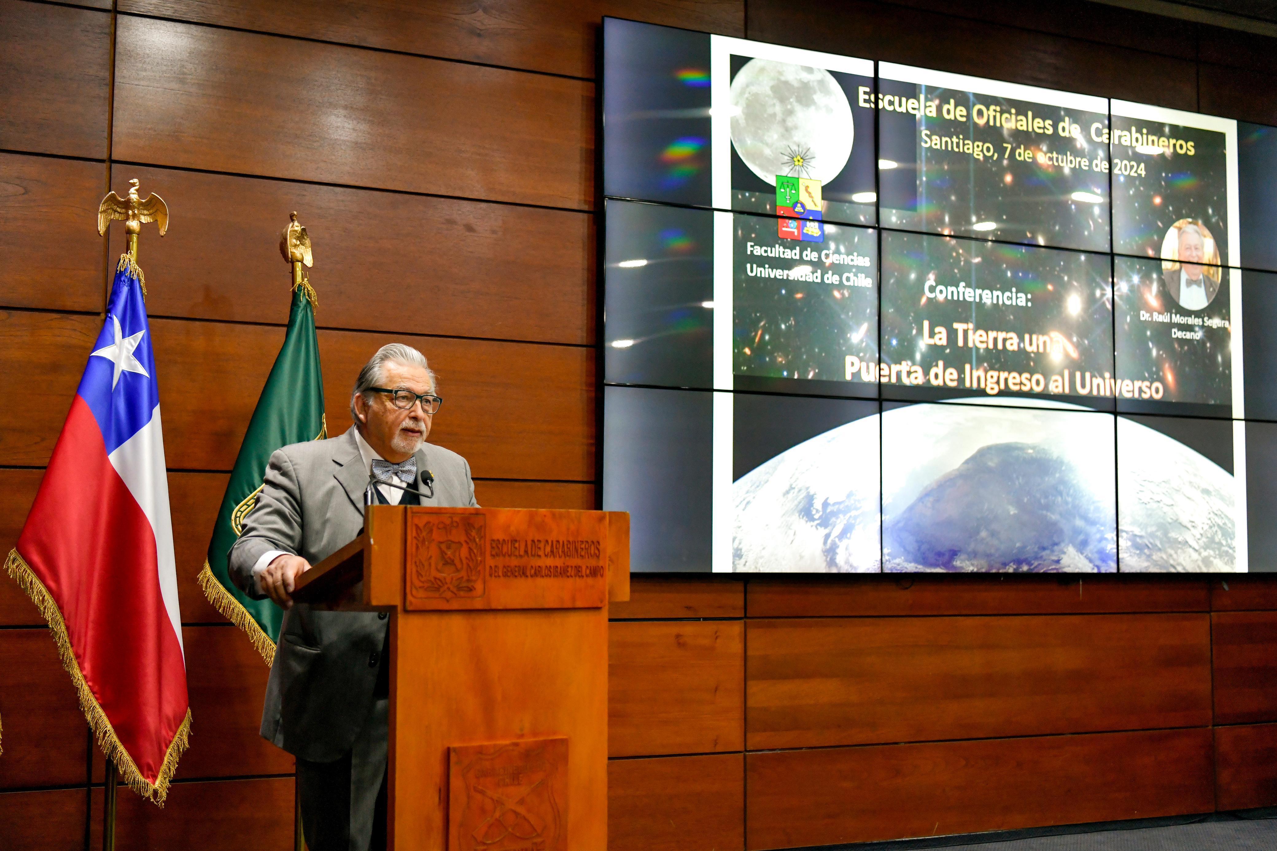 Dr. Raúl Morales Segura, Decano de la Facultad de Ciencias de la Universidad de Chile.