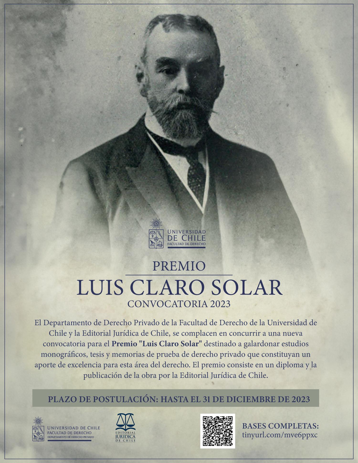 Premio Luis Claro Solar 2023