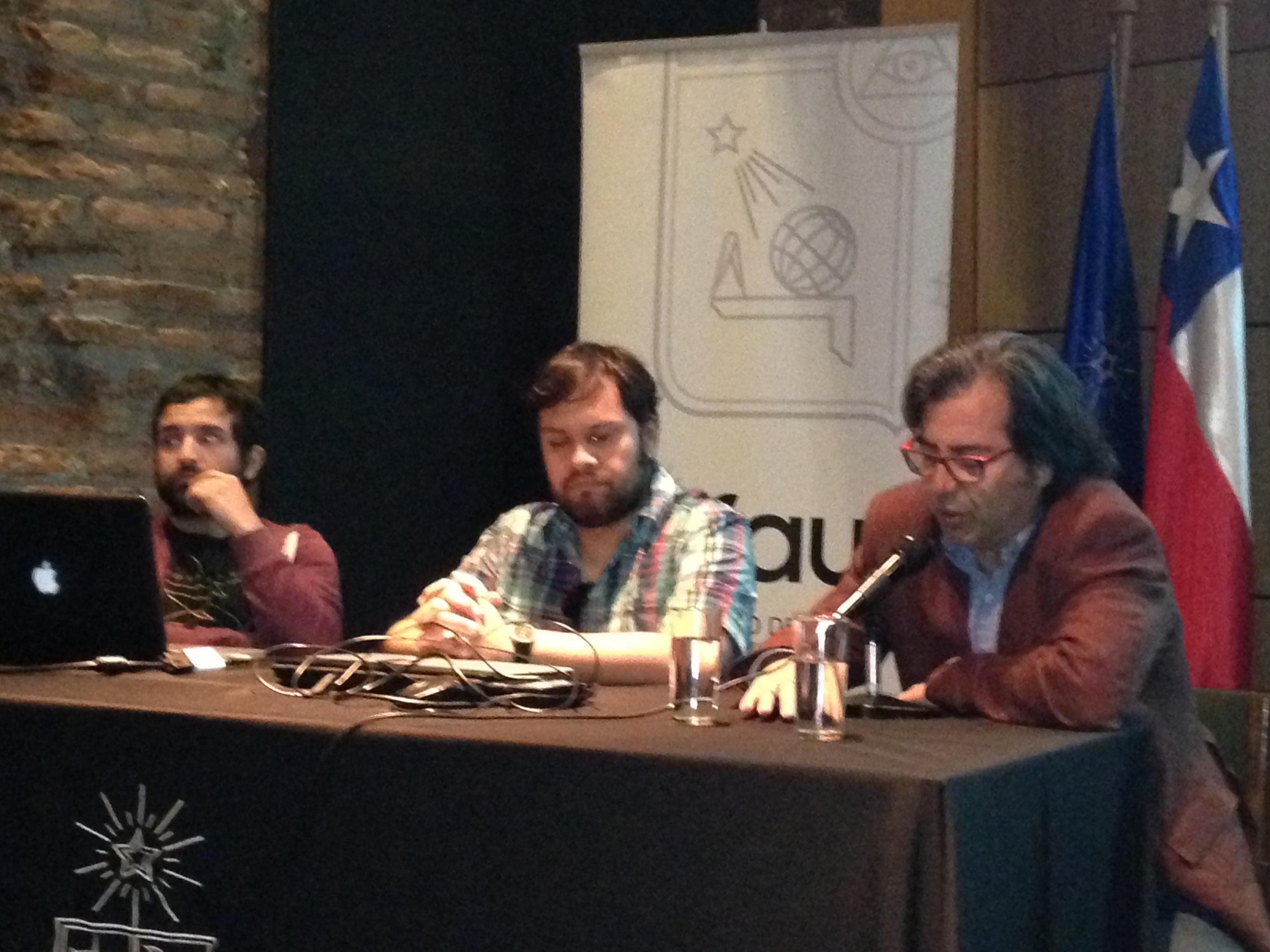 De izquierda a derecha: Eduardo Leblanc, Rodrigo Vera y Mauricio Vico.