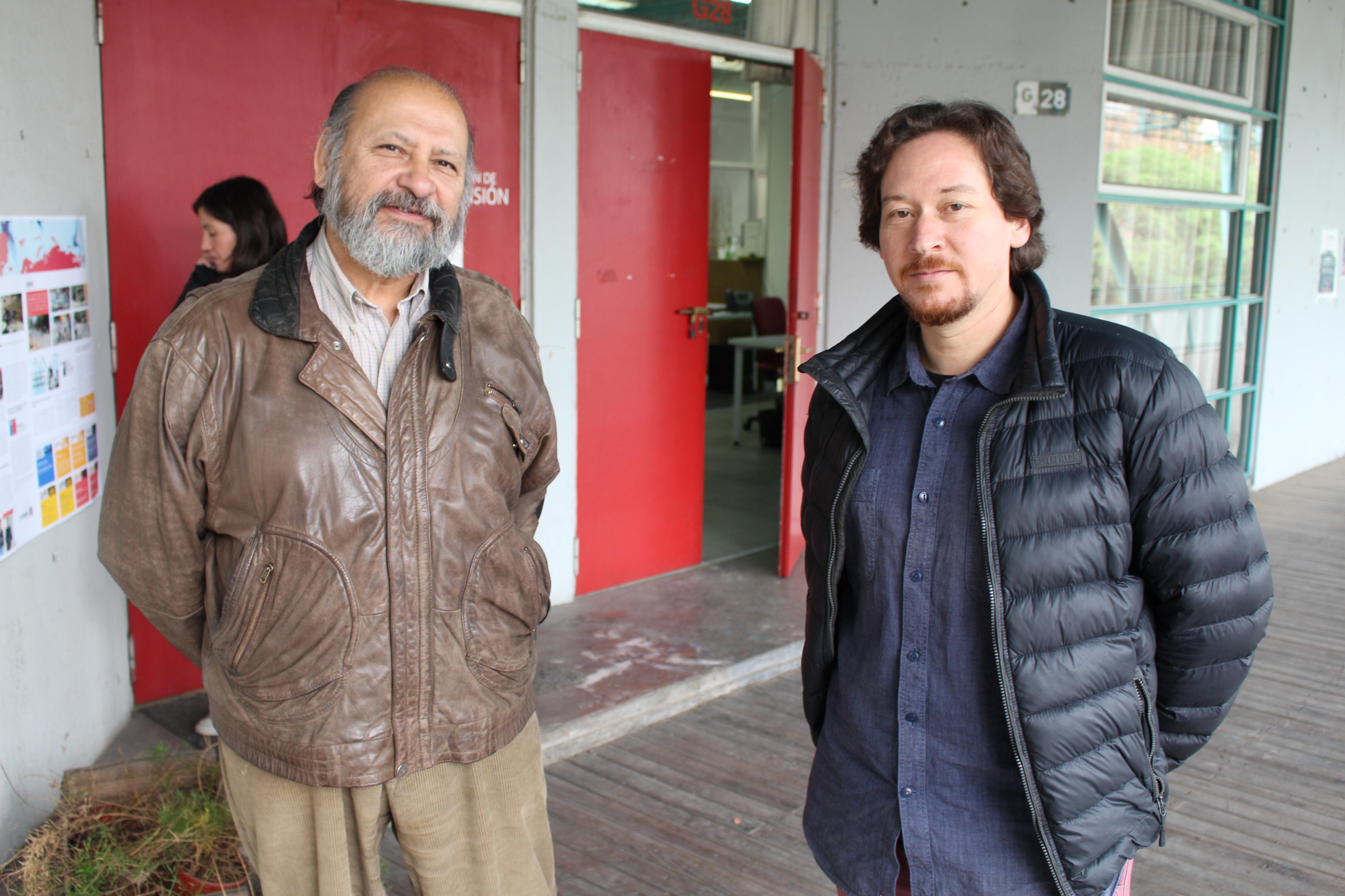Profesores Marcelo Quezada y Rubén Jacob.