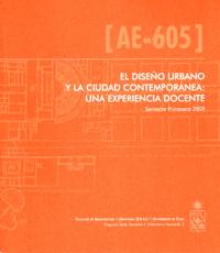 Portada del Libro: "El Diseño Urbano y la Ciudad Contemporánea: una experiencia docente"