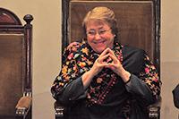 Presidenta de la República, Michelle Bachelet Jeria.