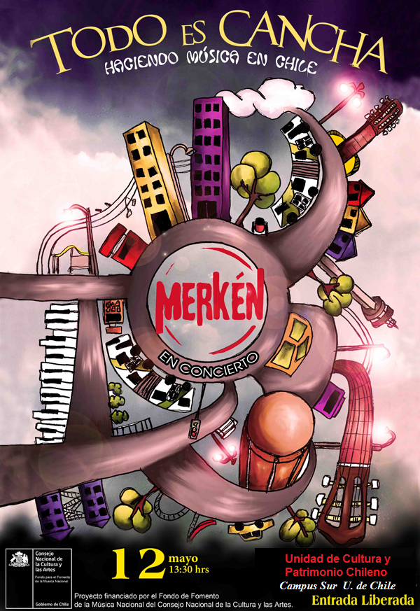 Póster concierto Merkén