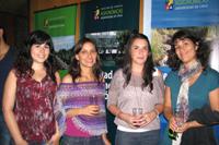 Nuevas estudiantes del Doctorado Taryn Fuentes, Alejandra Machuca, Alejandra Cifuentes y María Paz Acuña.
