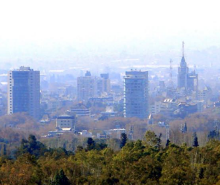 Ciudad de Mendoza vista desde el Piedemonte Andino al Oeste