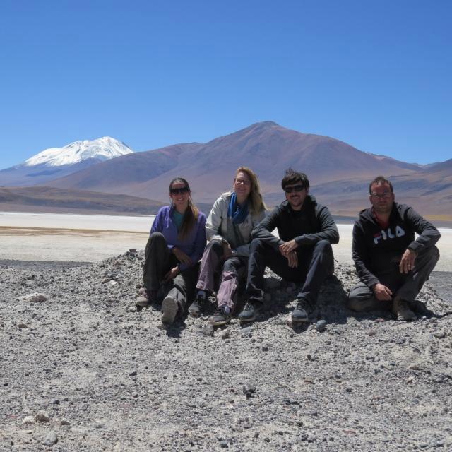 Daniela Calle, Valentina Reyes, Gerardo Peña y Alejandro Faúndez.