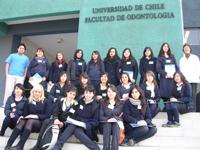 Alumnas del Liceo Carmela Carvajal de Prat.