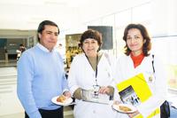 Decano Jorge Gamonal, Prof. Dra. Gisela Zillmann y Prof. Dra. Ana Ortega