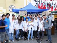 Parte del equipo de estudiantes de Odontología que trabajaron en el Operativo de Salud
