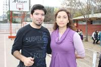 Rubén Soto, Profesor de Salsa, y Anyelina Contreras, Coordinadora de Deportes FOUCh