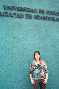 Scarlett Mac-Ginty, estudiante de la Facultad de Odontología de la Universidad de Chile y Senadora Universitaria