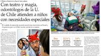 Noticia publicada en el diario "El Mercurio"