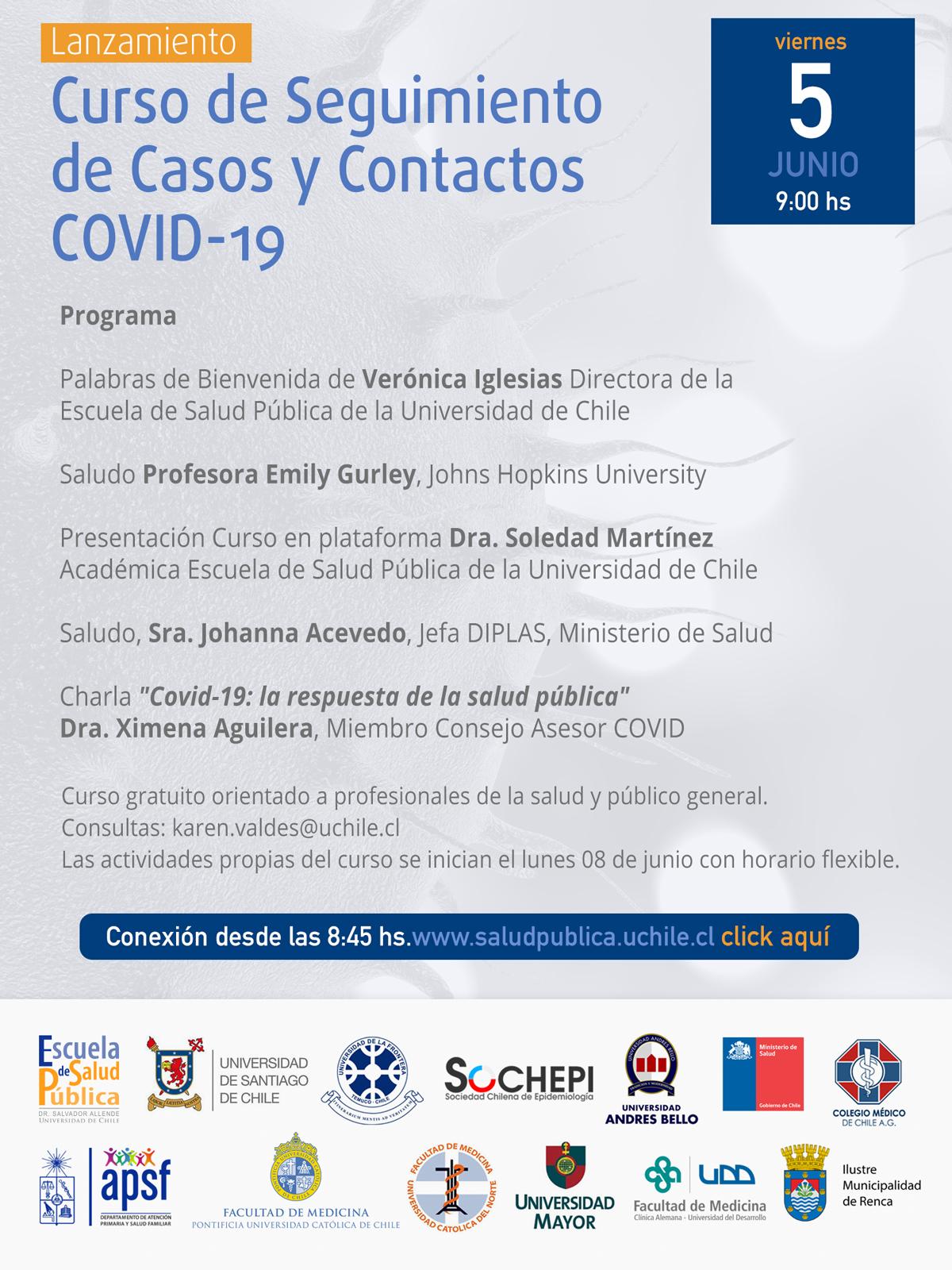 Programa Lanzamiento "Seguimiento de casos y contactos COVID-19"
