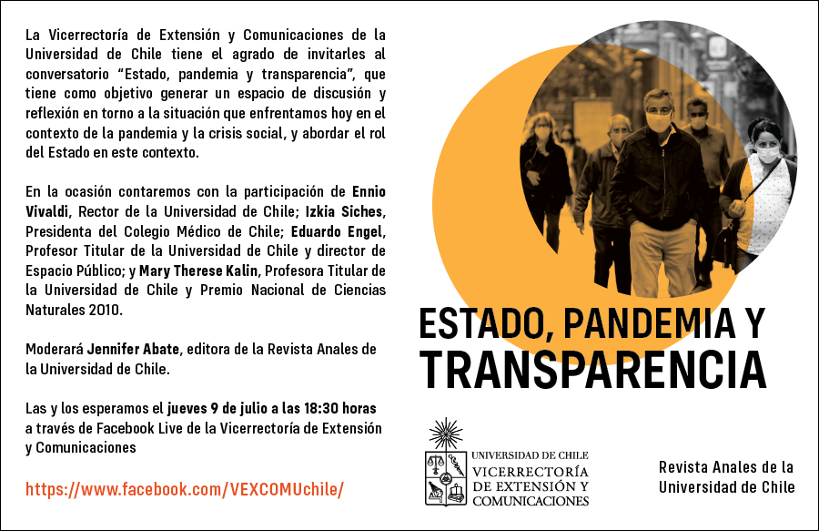 Conversatorio virtual "Estado, pandemia y transparencia"