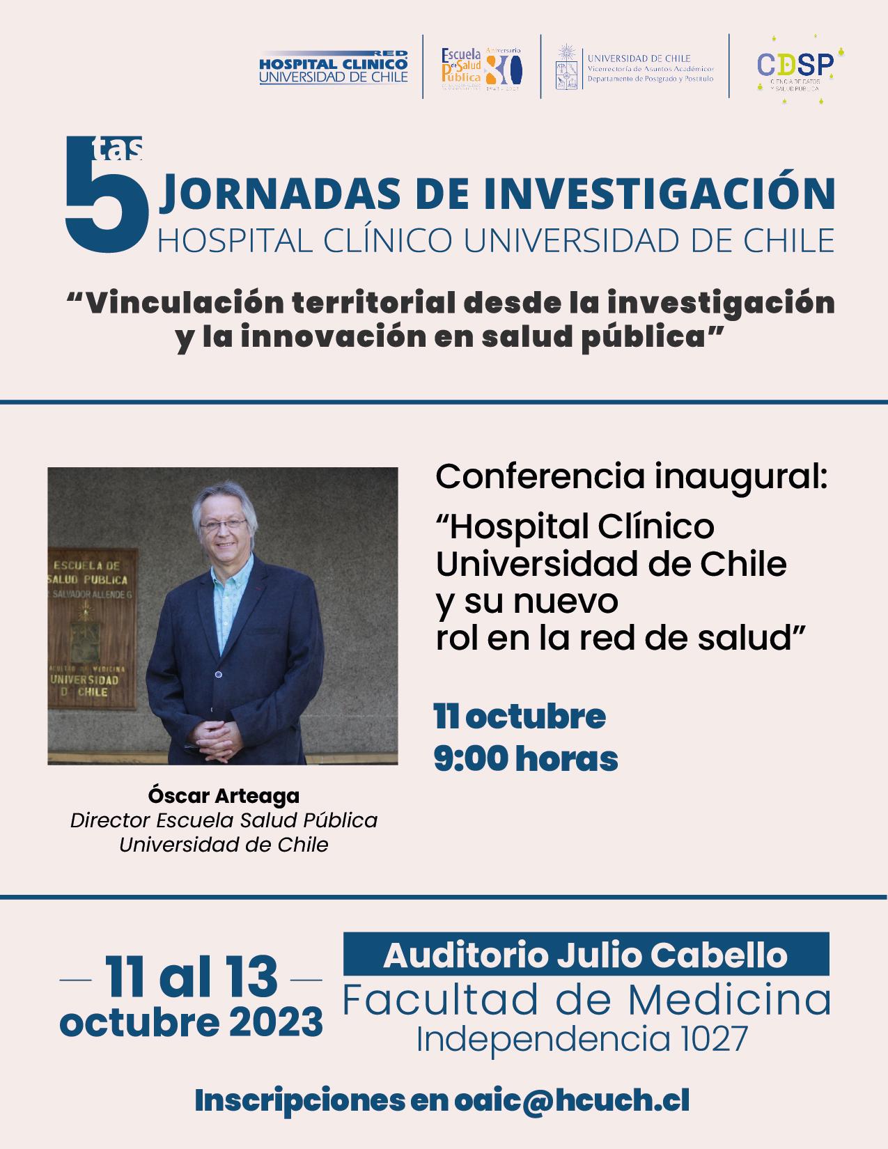 5tas Jornadas de Investigación Hospital Clínico Universidad de Chile 