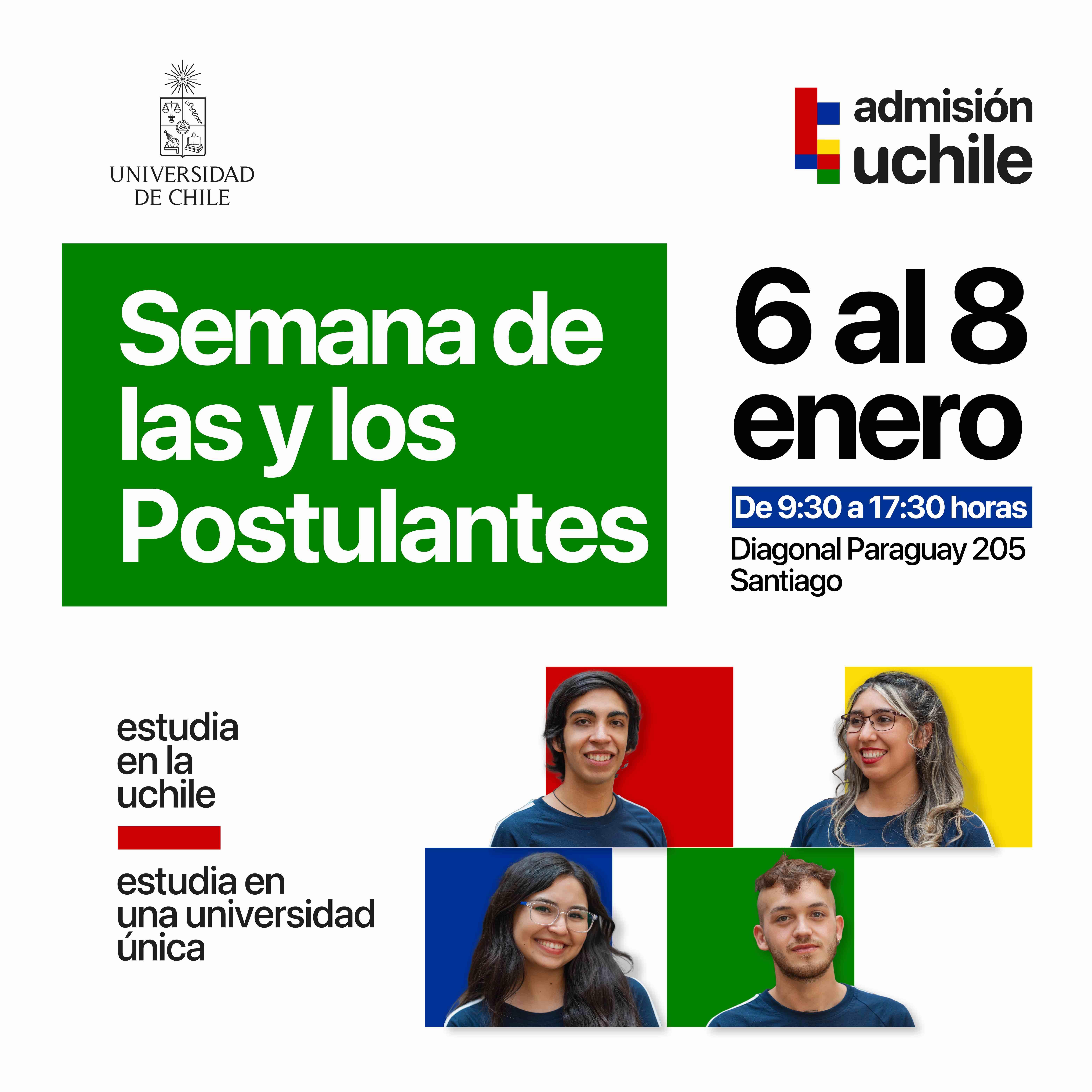 Semana de las y los Postulantes (del 6 al 8 de enero)