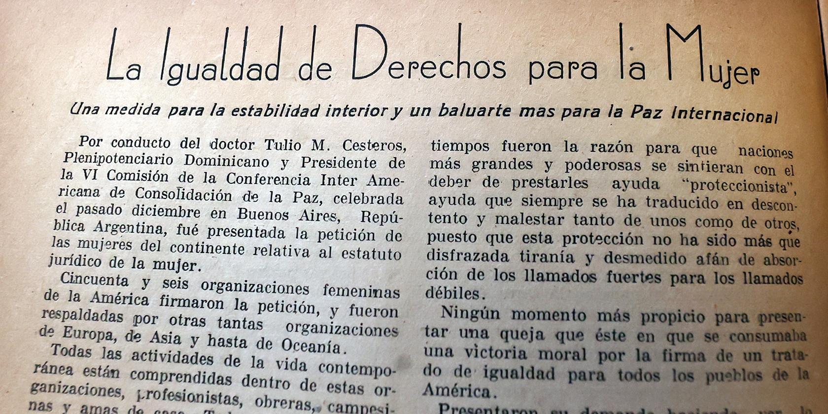 Archivo Central Andrés Bello digitaliza volúmenes de la icónica revista Acción Femenina