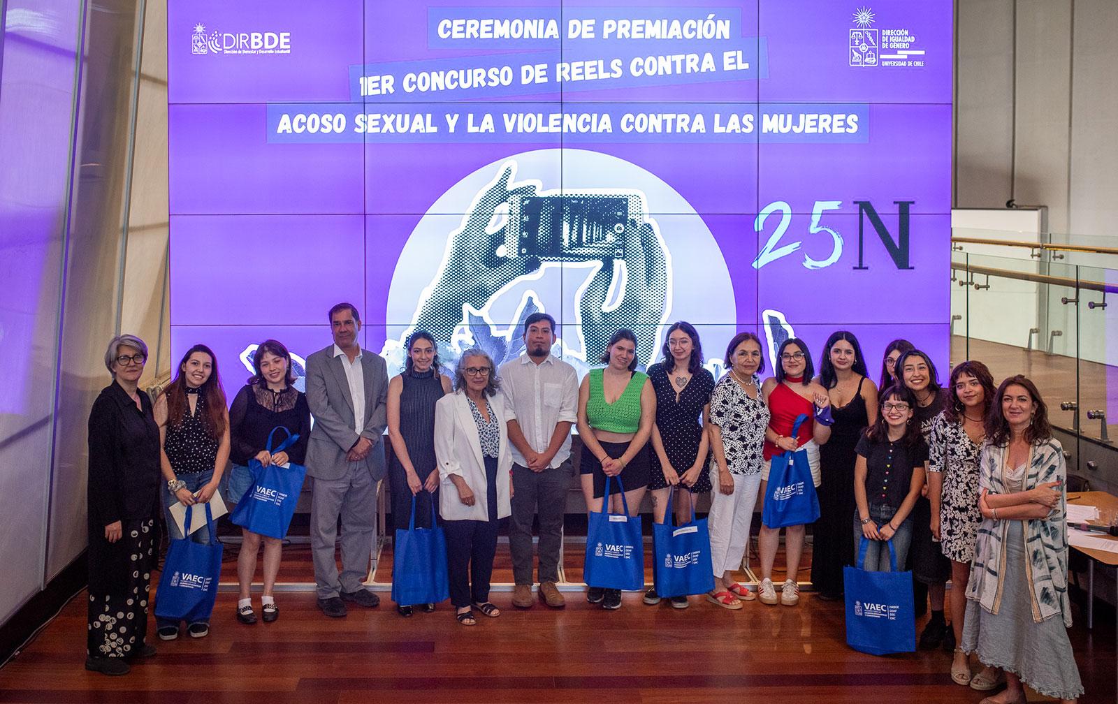 U. de Chile premia la creatividad estudiantil en la lucha contra el acoso sexual en 1er Concurso de Reels