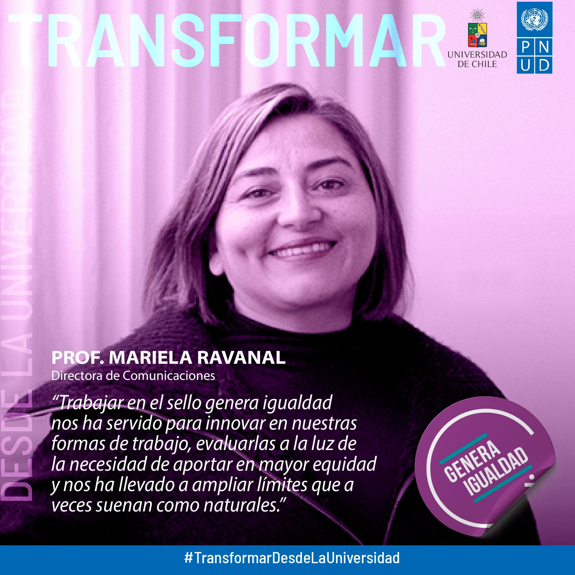 Directora de Comunicaciones U. de Chile, Mariela Ravanal