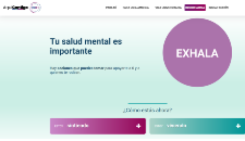 Aquí contigo: nueva plataforma para el cuidado de la salud mental