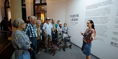 Exposición “Diario de a bordo" cerró con recorrido para descendientes 