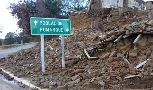 La comuna, ubicada en la VI región, fue devastada por el terremoto.