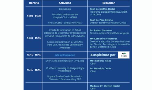 Taller: Innovación en Salud – Jornadas de Investigación del HCUCH 21 nov