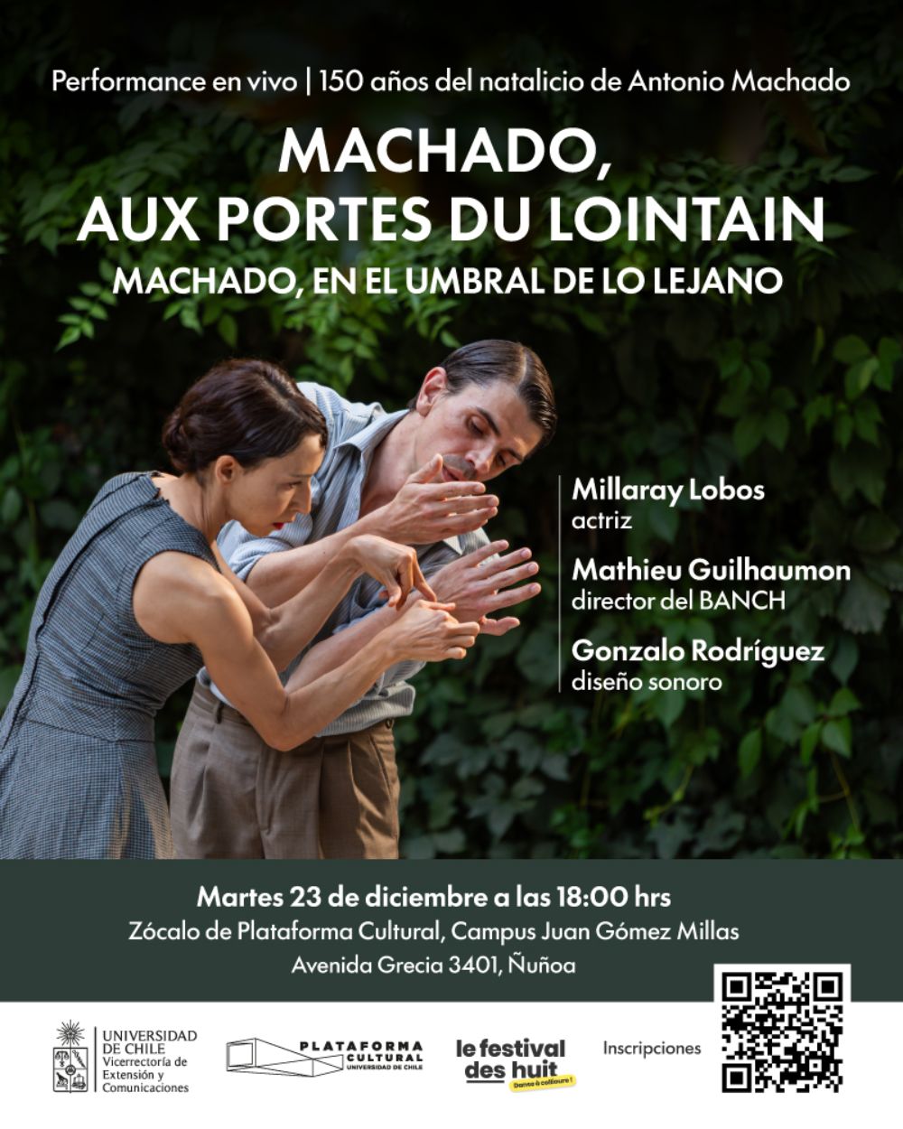 Performance en vivo "Machado, aux portes du lointain"