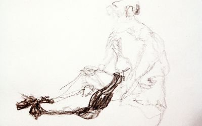 María José Sanhueza Riquelme - Dibujo lápiz sobre papel, 26x55cm. 2016