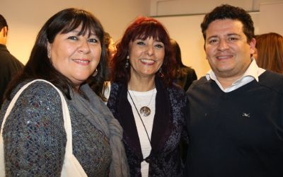 La Secretaria CICUA, Rosario Berríos; la Directora de Investigación, Silvia Núñez; y el Director Ejecutivo del CICUA, Cristian Ruiz.