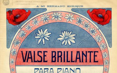 "Valse brillante para piano Op. 12" de Cristina Soro de Baltra. Pertenece a la Colección de partituras Eugenio Pereira Salas