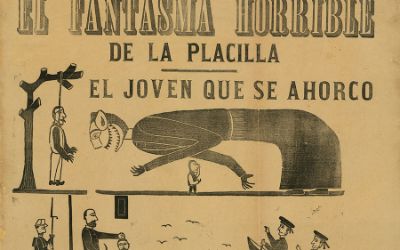 "El fantasma horrible de La Placilla". Pertenece a la Colección Lira Popular