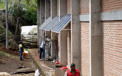 Energías renovables en galpón de acopio de productos de comunidad Mapuche